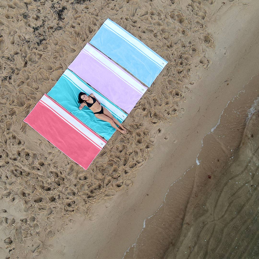 Anchor Beach Co. - Venta al por mayor Toallas de playa - Toalla de Playa XL de Secado Rápido y Libre de Arena con Bolsillos y Bolsa de Viaje2