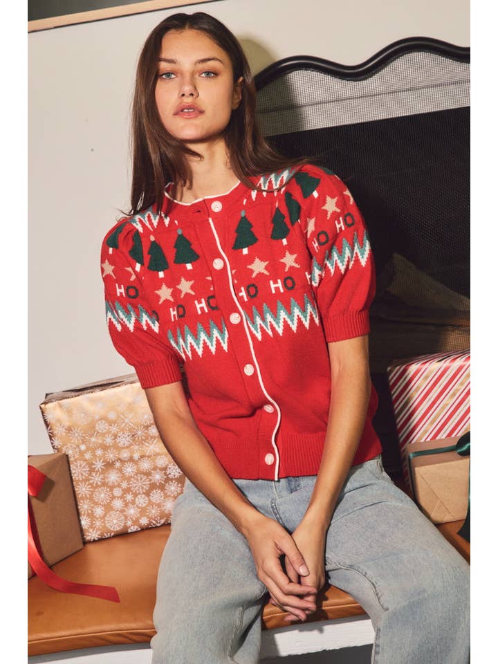 Oddi - Wholesale Cardigan - Women's - Crew Neck Button Front Cardigan6