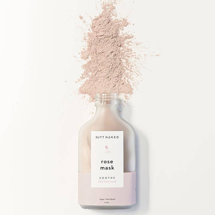 Butt Naked Body - Wholesale Skincare face mask - Rose Pink Clay Face Mask1