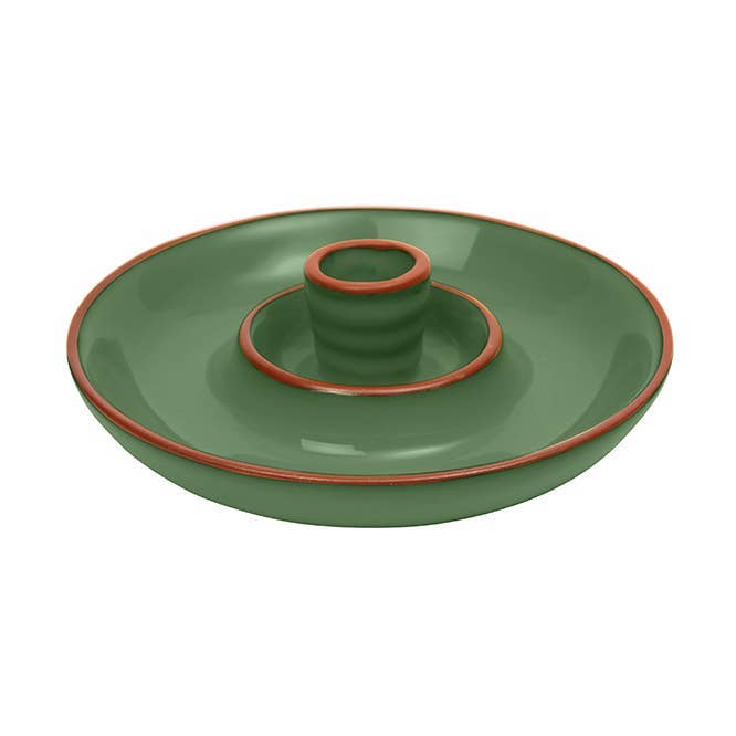 Sintra Glazed Terracotta Olive Dish - Green for wholesale by Dexam UK
