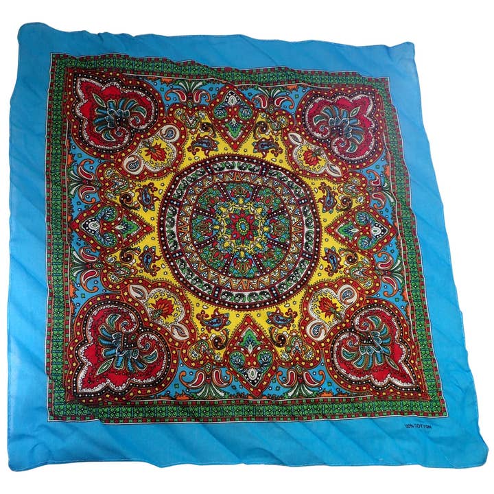 Topkids Accessories – wholesale Scarf – Women's – Hair Bandanas for Women Head Scarf Headbands Ladies Cotton Square Scarves Paisley Floral Camouflage Animal Print Leopard Tiger Neckerchief3