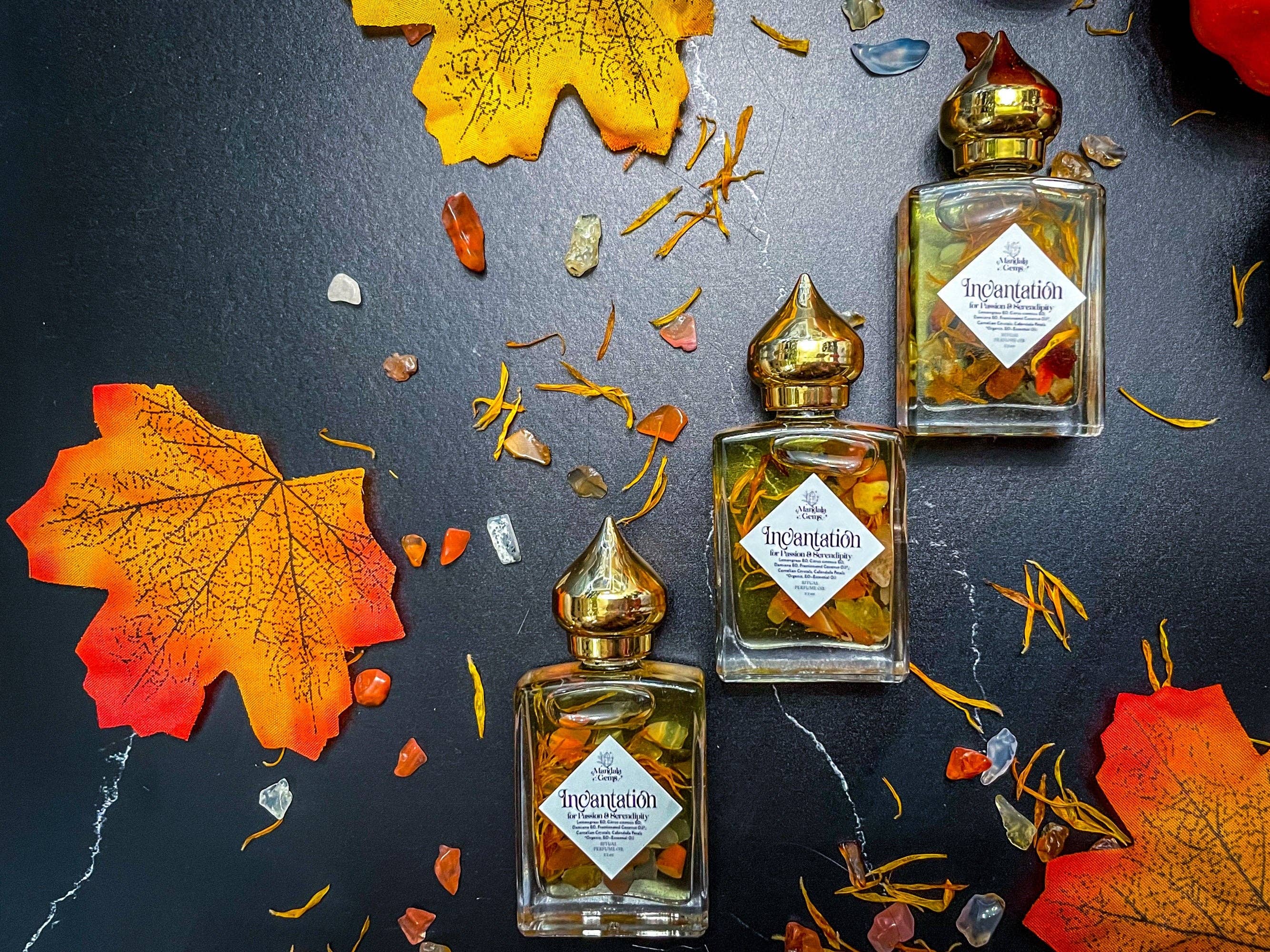 Mandala Gems – Engroshandel Parfume/eau de toilette – INCANTATION Naturlig Parfume med den Afrodisiakiske Damiana2