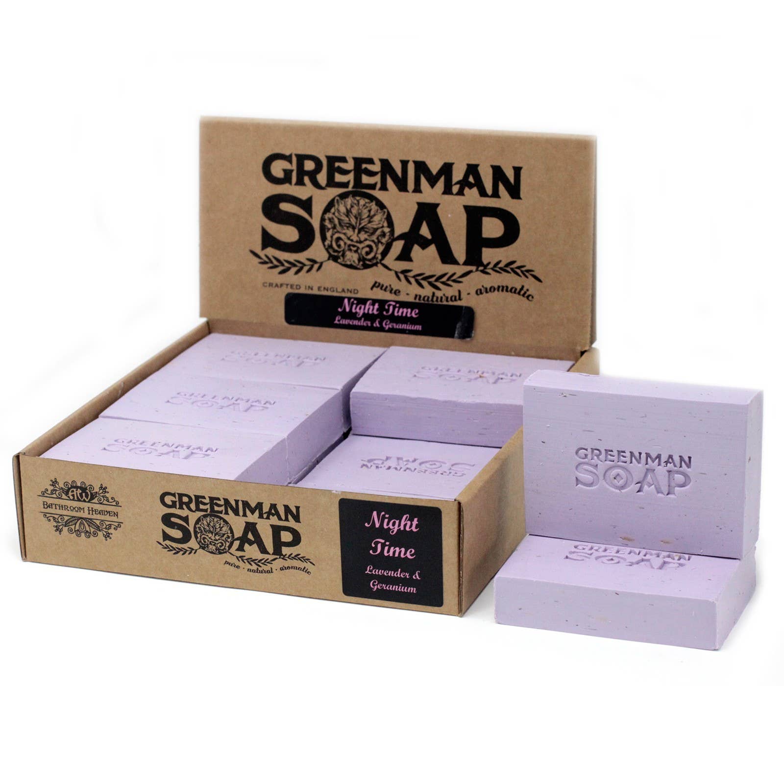 Ancient Wisdom – wholesale Bar Soap – Greenman Soap 100g - Night Time1