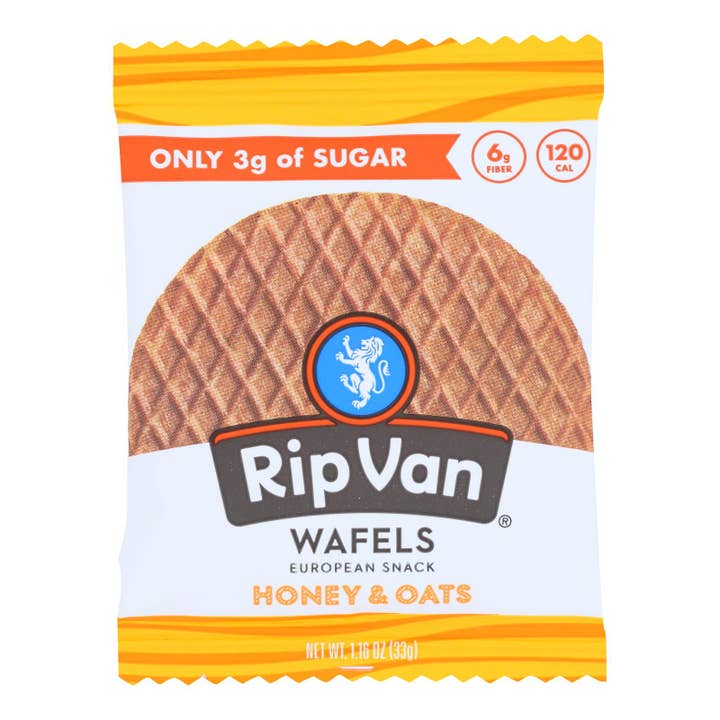 Everyday Supply Co - Wholesale Cookie - Rip Van Wafels - Wafel Honey Oats - Cs Of 12-1.16 Oz