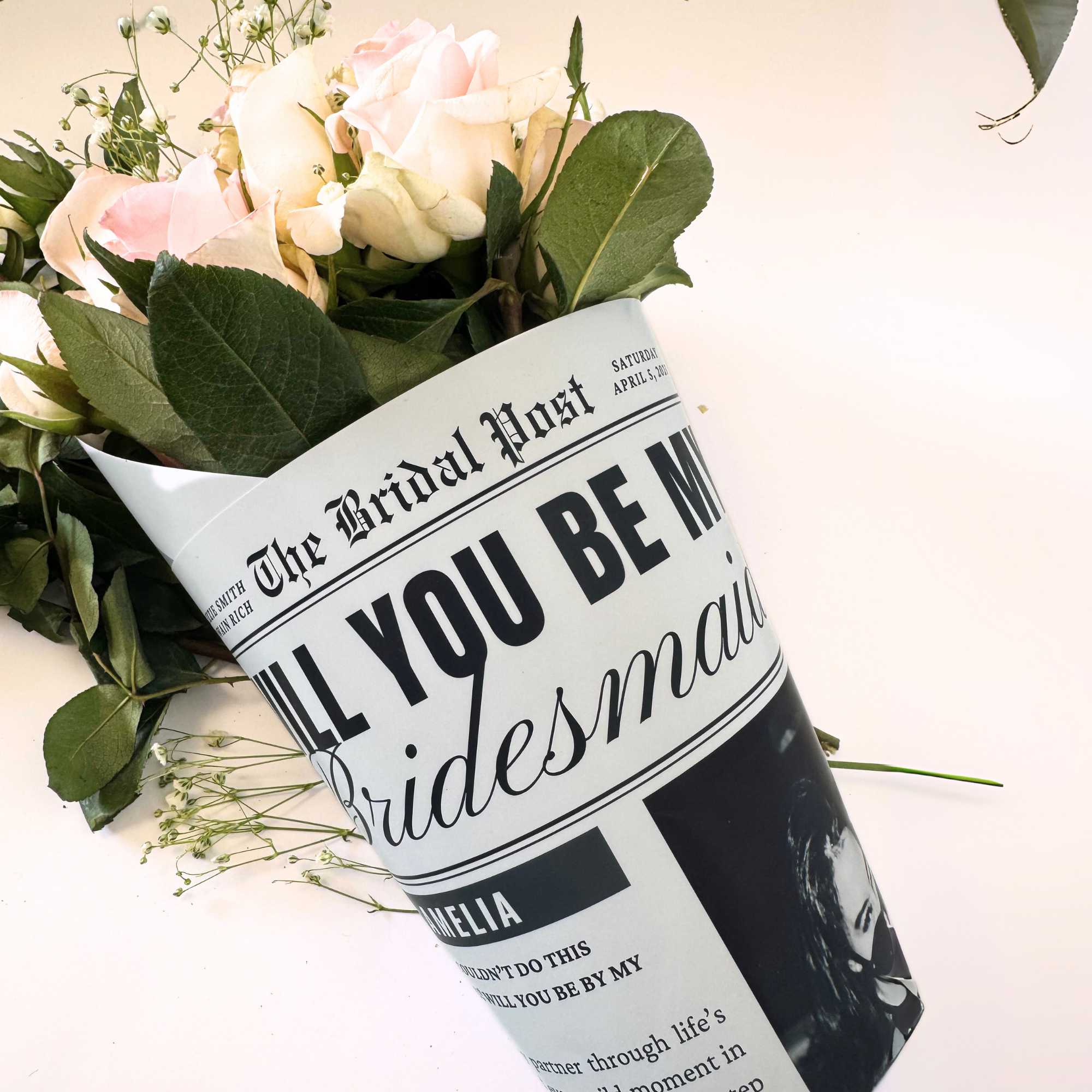 Never Knew I Needed - Wholesale Tissue Paper - Custom Newspaper Wrap, Branded News Image, Personalized Text2