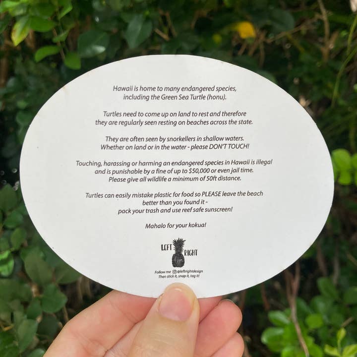 Left Right Design – Engroshandel Klistermærke – Ingen besvær med Honu Sticker2