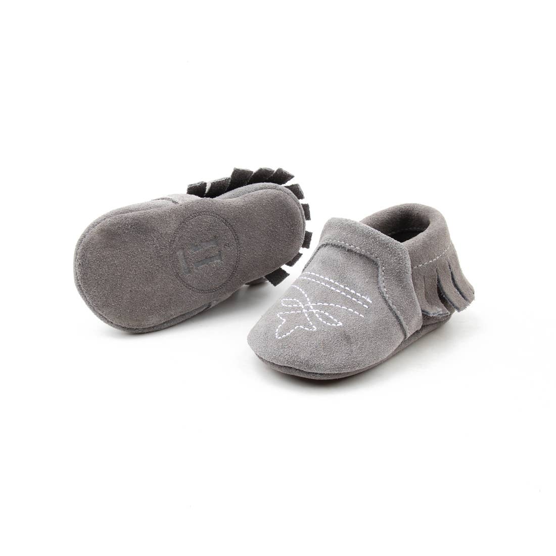 Ranch Raised ® - Wholesale Booties - Baby - Moccasin - Gray Suede2