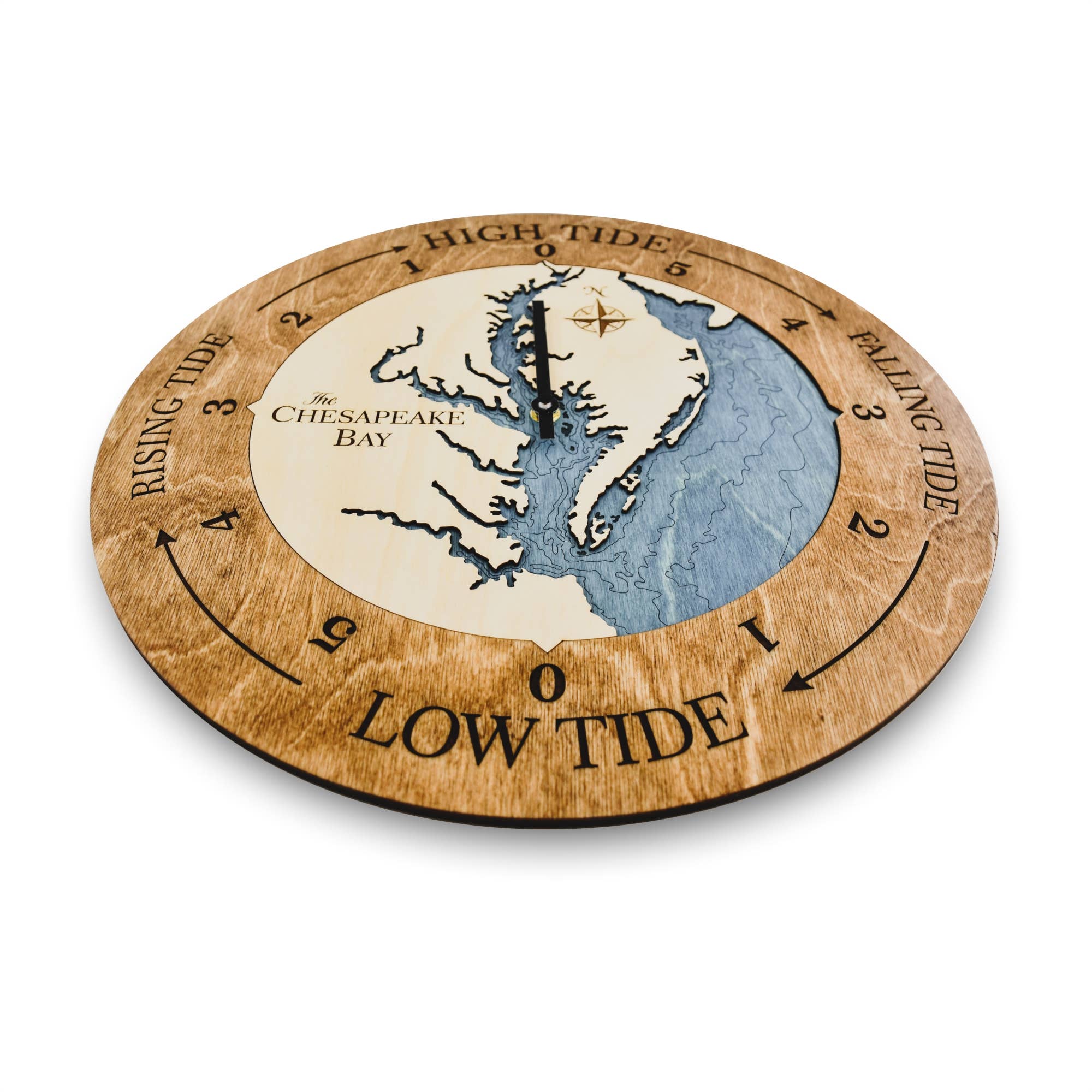 Sea & Soul Nautical Chart Art – wholesale Karta – Chesapeake Bay Topografiska nautisk 3D trä karta heminredning24