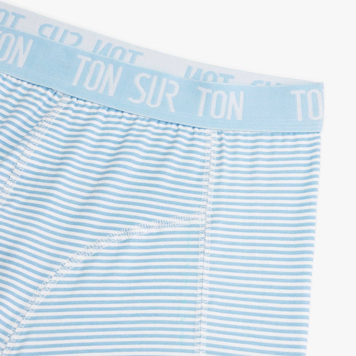 Ton Sur Ton - Vente Sous-vêtements – homme - Coffret rayé homme - boxers et chaussettes en coton bio - cadeaux pour lui2