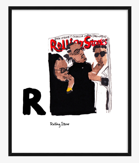 The Letters NYC - Wholesale Art Print - R (California)1