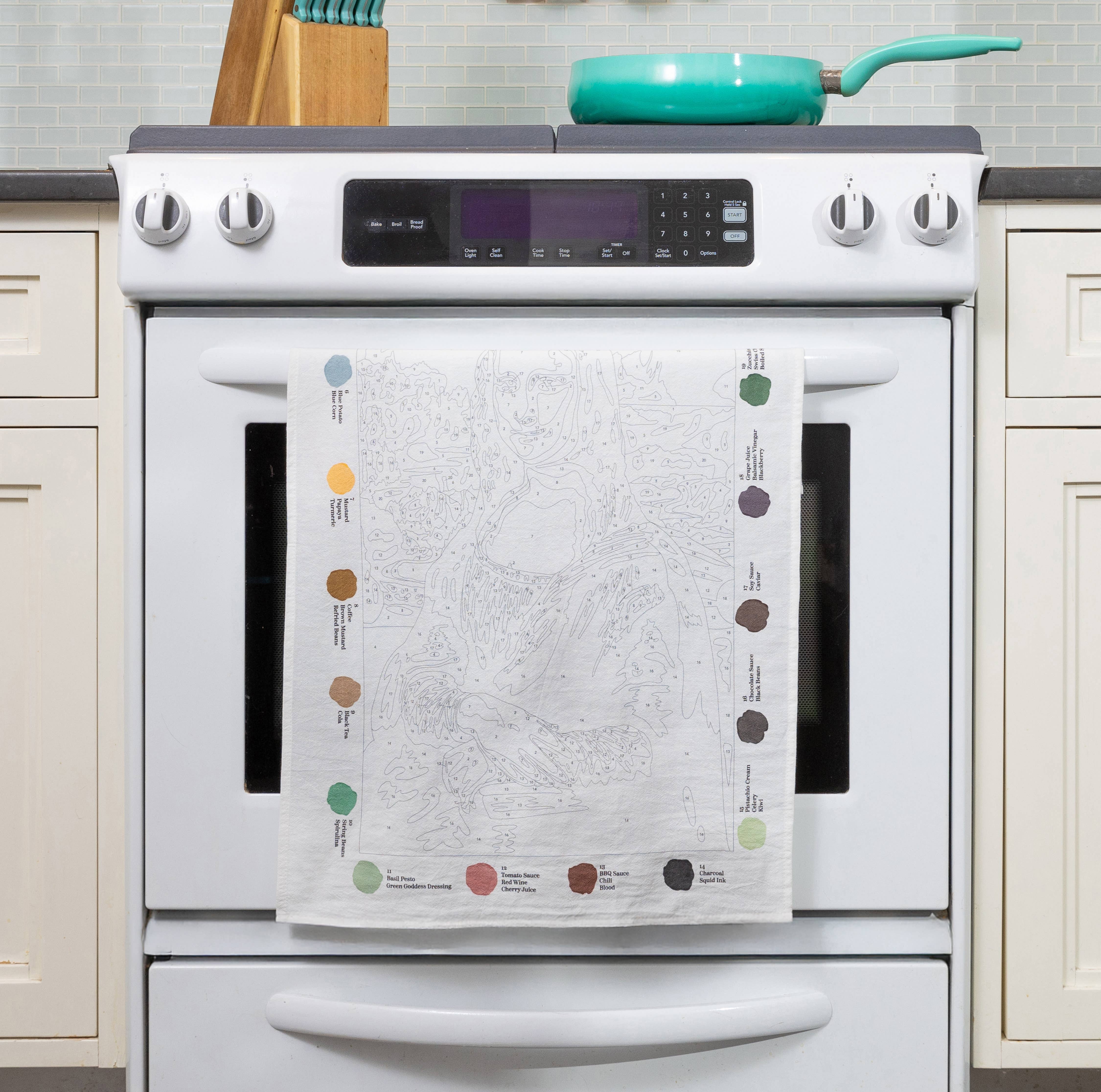 Unemployed Philosophers Guild - Wholesale Tea Towel - Mona Lisa Stain By Numbers Towels2