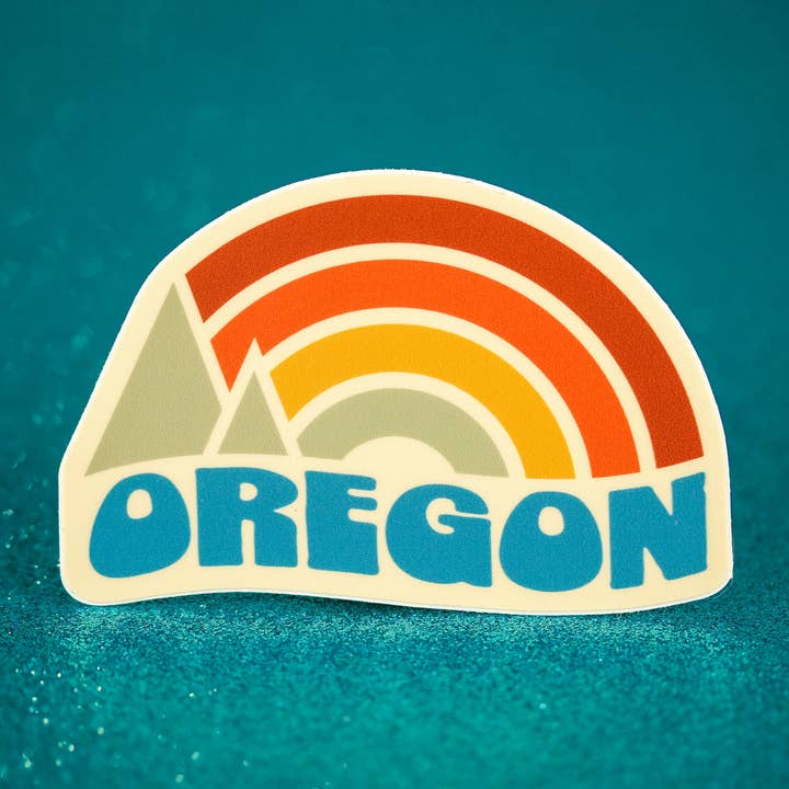 Oregon State - Adesivo Vinil - Rainbow Sunset por atacado de Little Hiker Bird