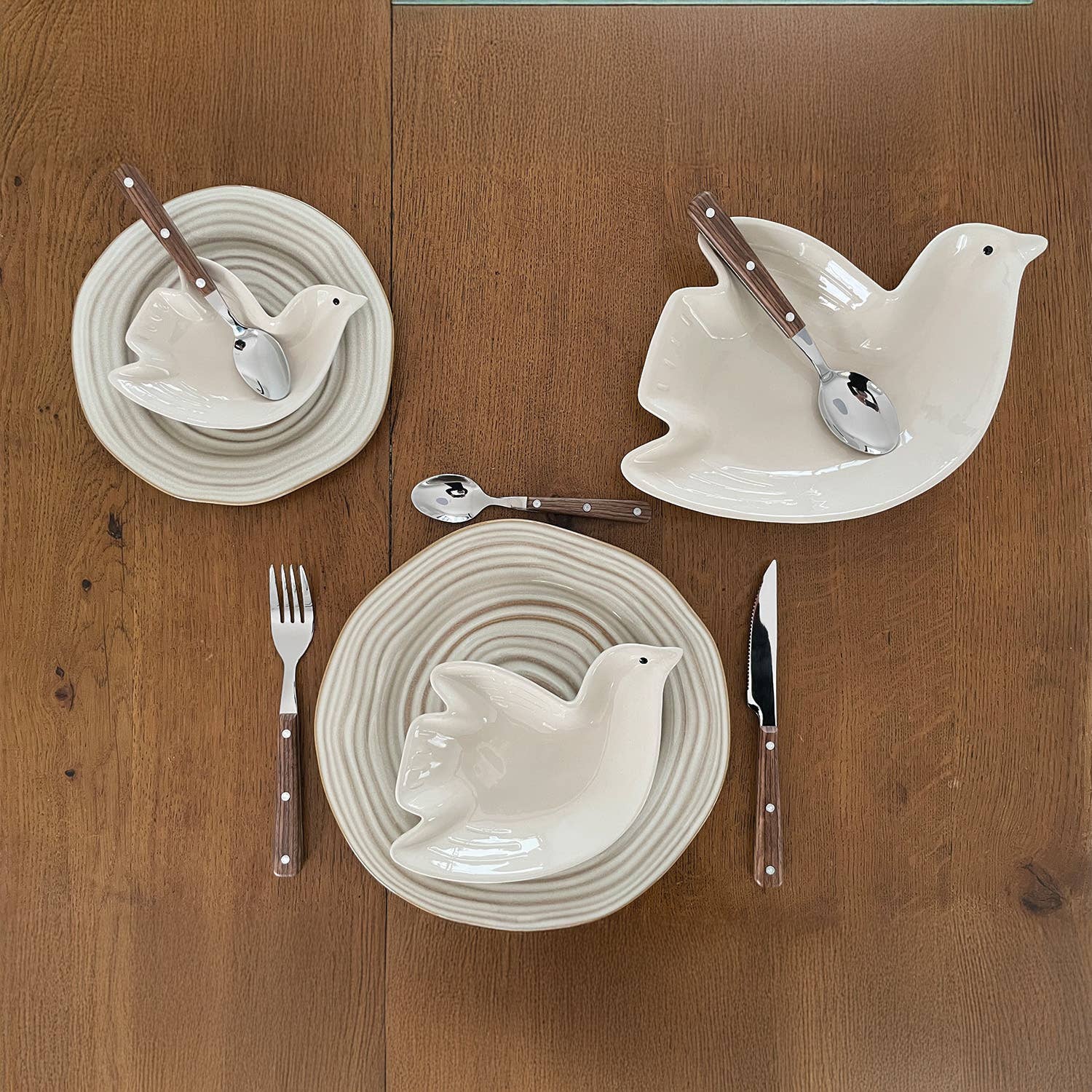 Opjet Paris - Wholesale Dish - Tweet bird sand dish gm L30.5 W20.7 H5cm1