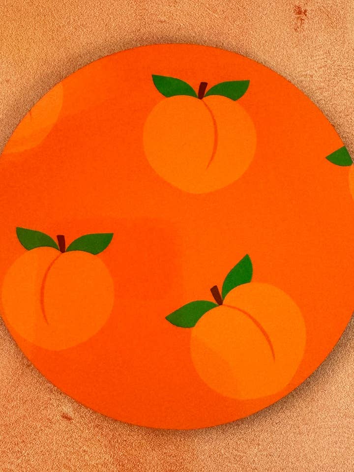 Feeling Peachy Coaster for wholesale by Twisted Funky Soul