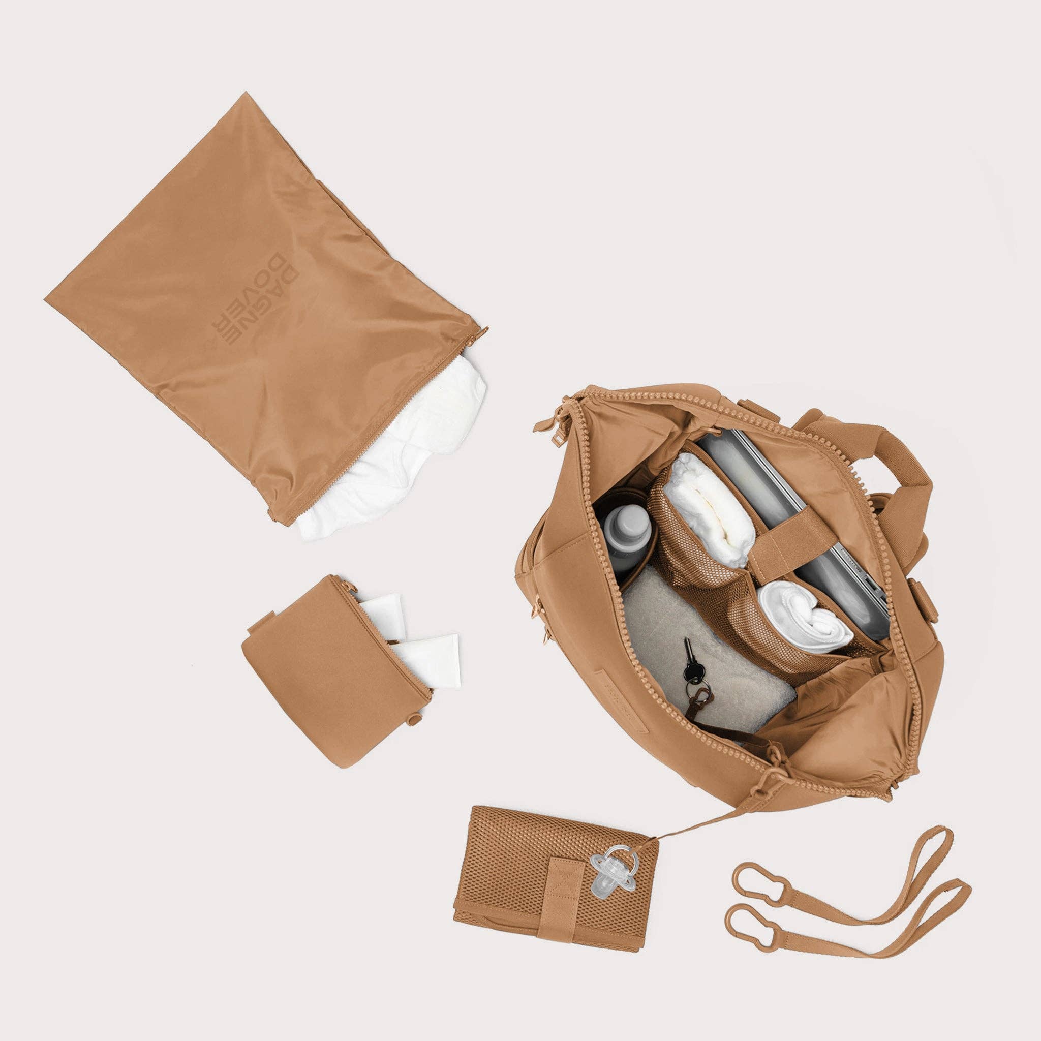 Dagne Dover - Wholesale Diaper Bag - Baby - Indi Diaper Backpack in Camel, Large9