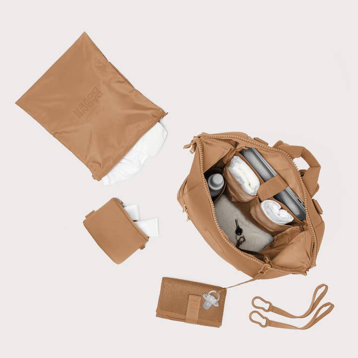 Dagne Dover - Wholesale Diaper Bag - Baby - Indi Diaper Backpack in Camel, Large9