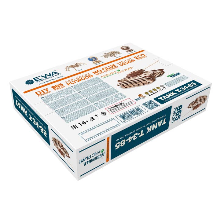 ARTVENTURE - Vente Kit de bricolage - Kit de construction pour réservoir T-34-852