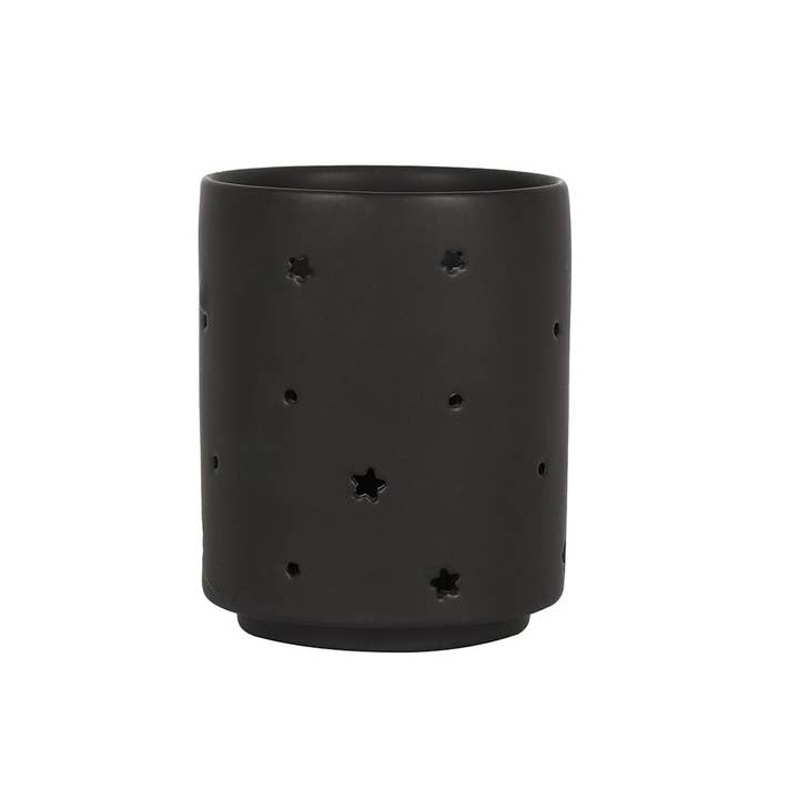 Something Different Wholesale - Wholesale Candle Holder - Small Black Triple Moon Cut Out Tealight Candle Holder