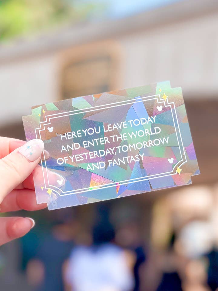 House of Mouse Entrance Sign Suncatcher Sticker for wholesale by Sunbeam Shop Co