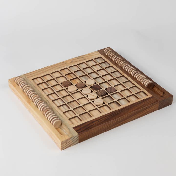 Ten Thousand Villages - Wholesale Board Game - Handcarved Wood Reversi Game *3