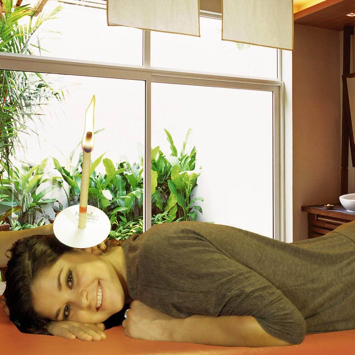 Healthy Energy Amazing Life - Wholesale Tapered Candle/Candlestick - Peppermint Beeswax Ear Candles by Doc Harmony7