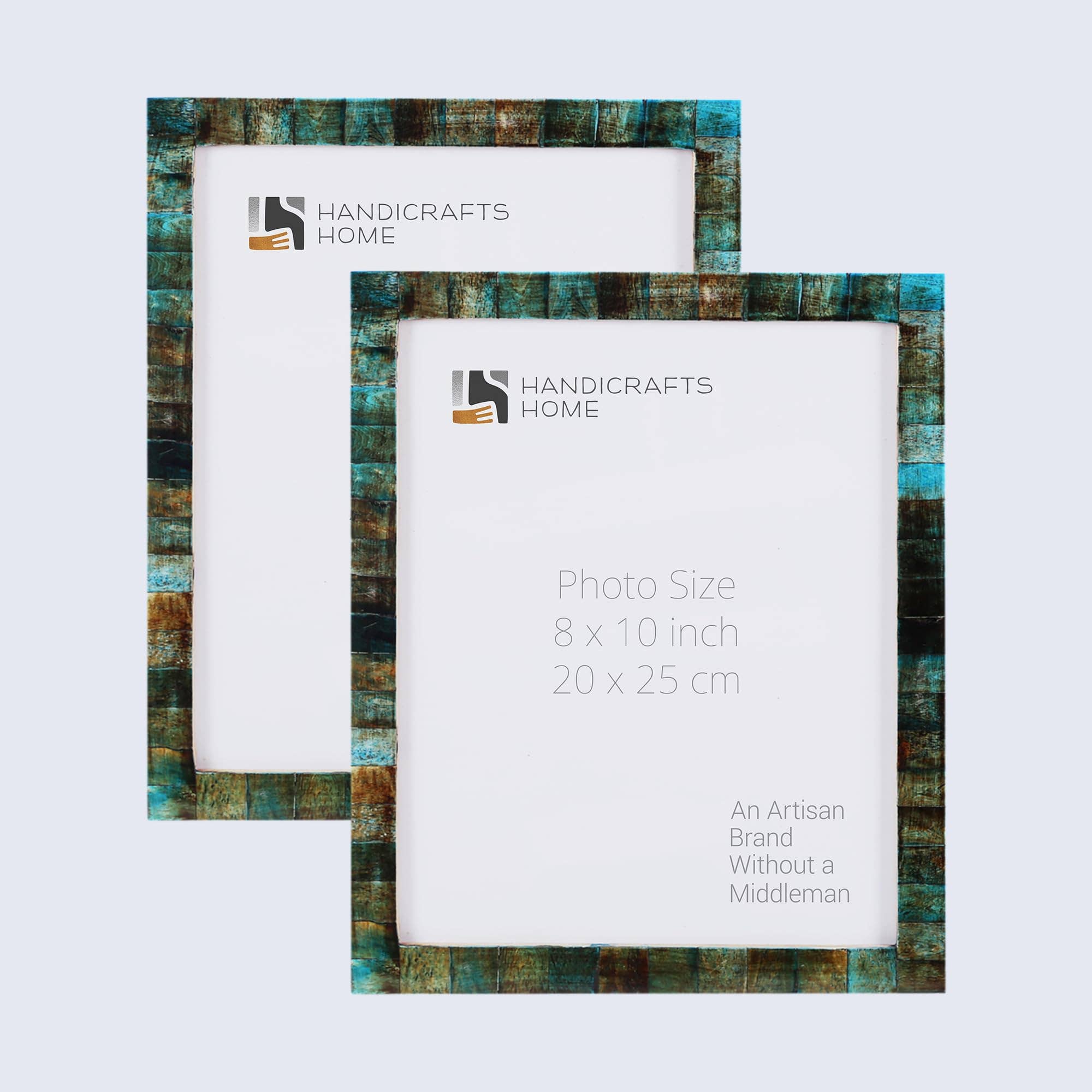 Handicrafts Home – wholesale Picture frame – Picture Frame Verdigris Pack of 2, 3 Sizes2