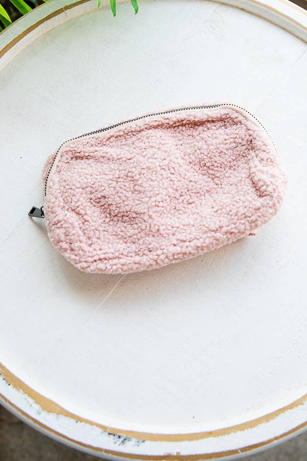 1st Allie - Wholesale Belt Bag - Women's - Sherpa Teddy Crossbody Belt Bag9