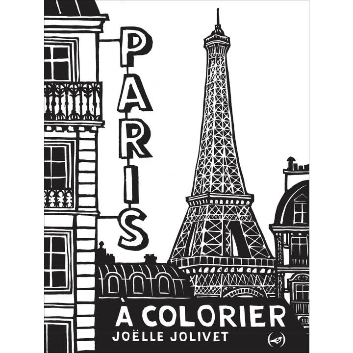 Paris À Colorier / Cahier De Coloriage / Linogravure pour la vente par Éditions des Grandes Personnes