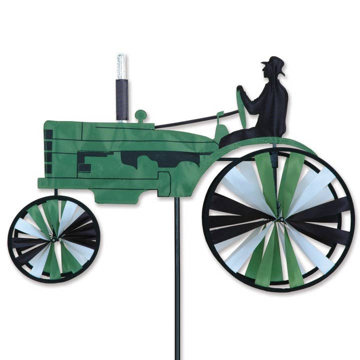 Premier Kites & Designs - Wholesale Wind Spinner - 23 In. Old Tractor - Green
