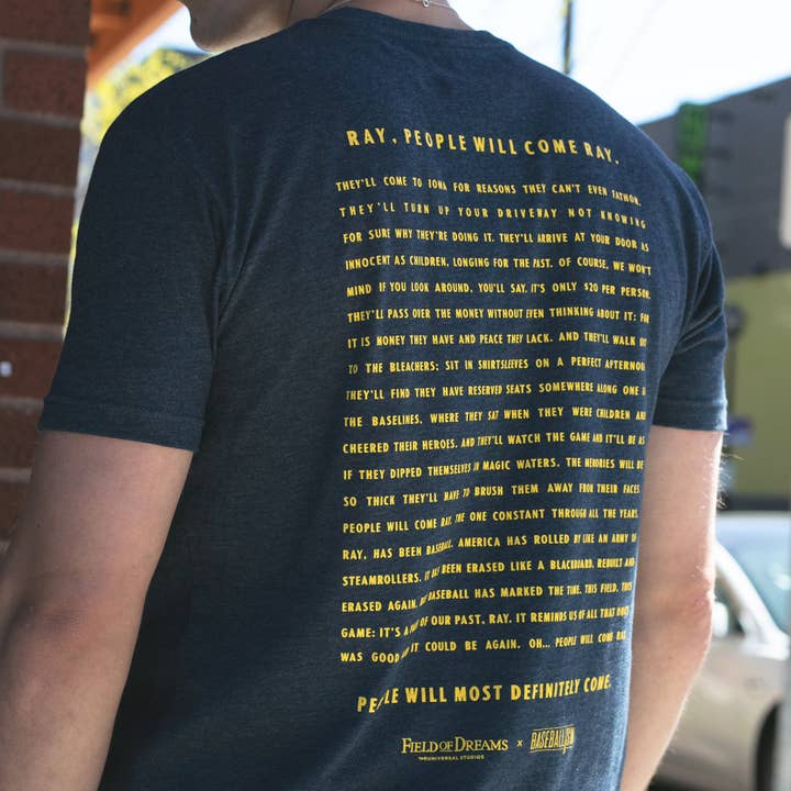 Baseballism - Wholesale Screen Printed T-Shirt - Men's - Field of Dreams - People Will Come