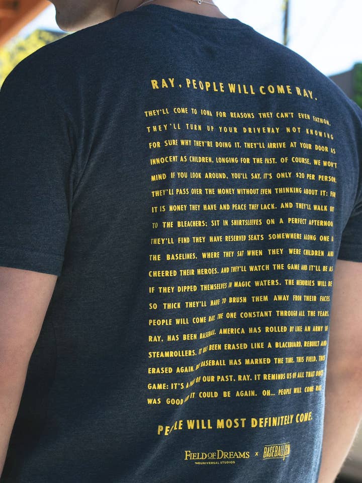 Baseballism - Wholesale Screen Printed T-Shirt - Men's - Field of Dreams - People Will Come6