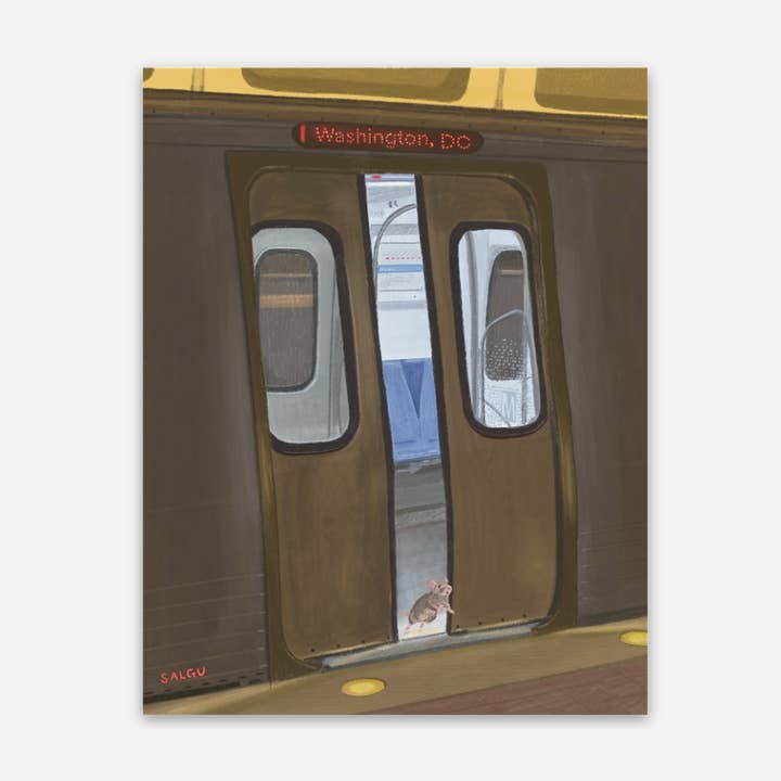 Autocollant - Rat du métro pour la vente par Salgu