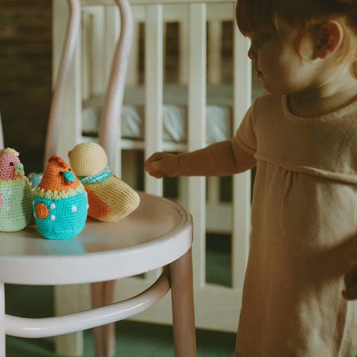 Pebble - Wholesale Handheld Rattle - Baby - Easter Peeps - Chick Rattle