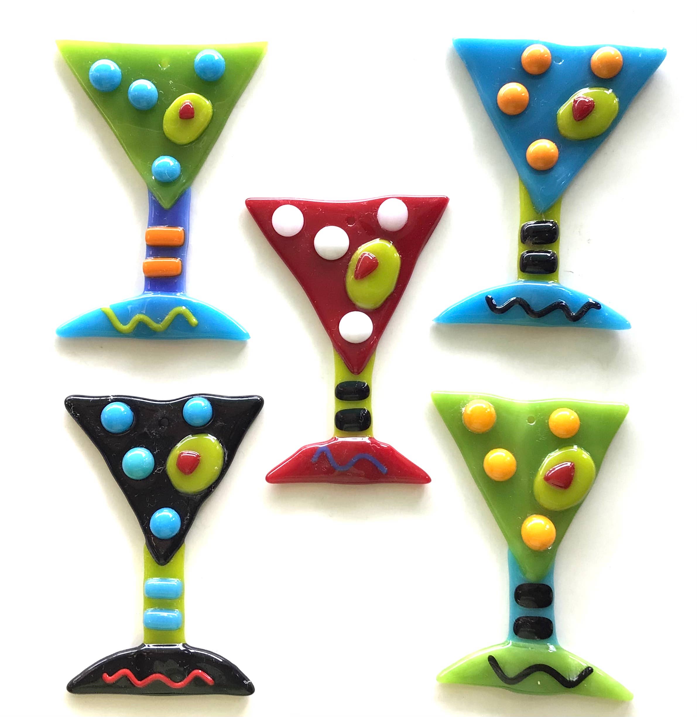 Fish Tales - Wholesale Ornament Set - Tini Time! Whimsical glass drink ornaments2