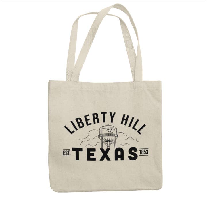Liberty Hill Texas Tote Bag for wholesale by Made in Texas Co.
