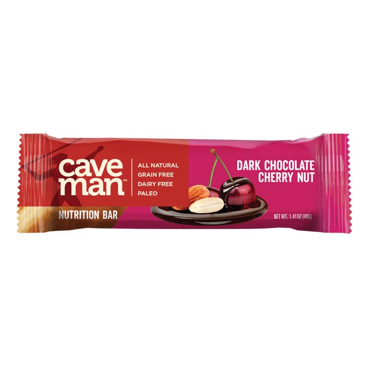 Caveman Foods - Wholesale Snack Bar - Caveman Dark Chocolate Cherry Nut Nutrition Bars