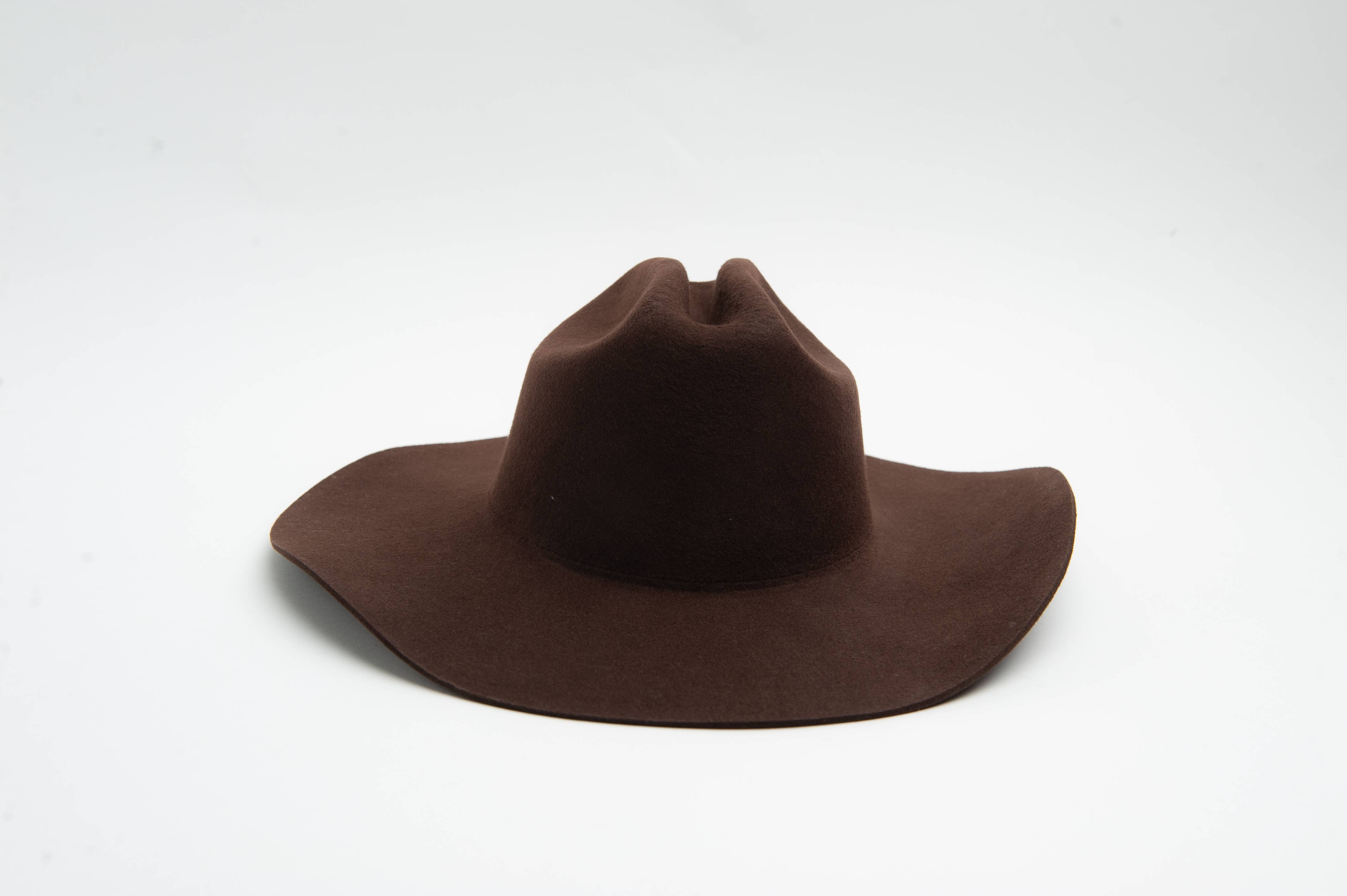 Lucca Couture - Wholesale Cowboyhoed - Dames - Luxe Donkere Cattlemen Wol Rancher Hoed3