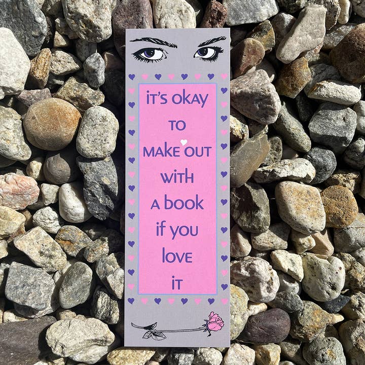 Make Out with a Book Bookmark for wholesale by Paperback Paradise