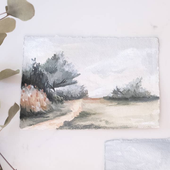 Edge of the Forest Watercolor Print for wholesale by Jessica Frasz Studio