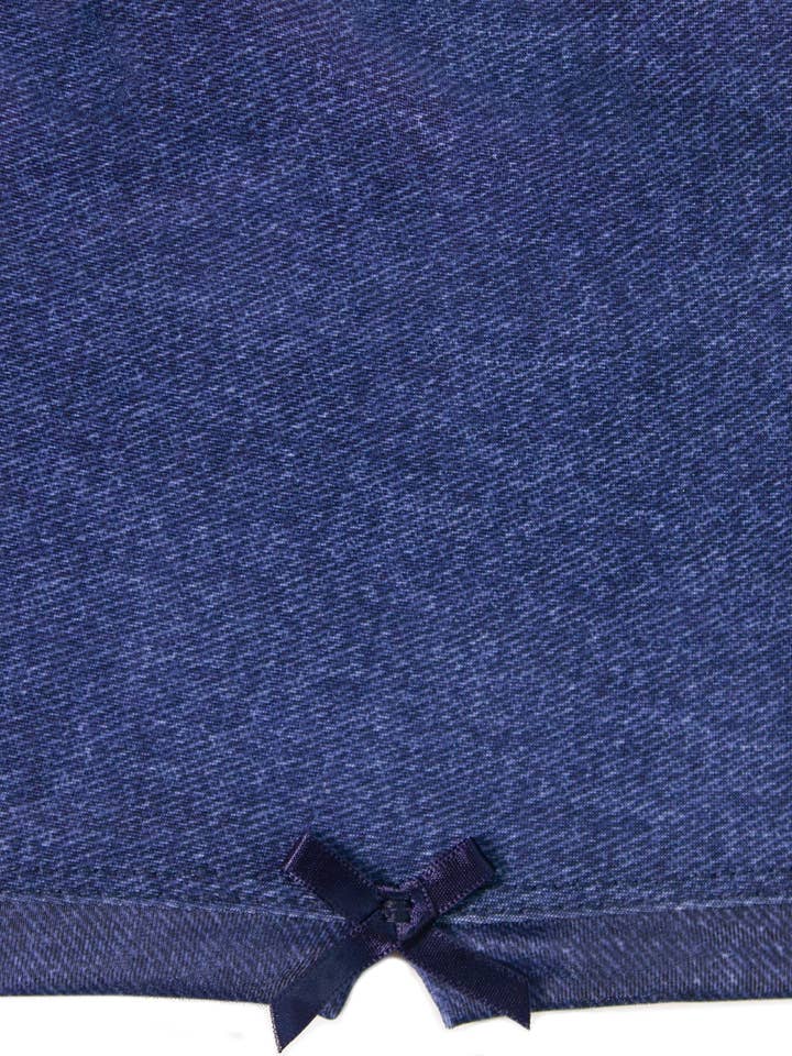 Denim Blue Spandex Shorts für Mädchen für den Großhandel von Monkeybar Buddies