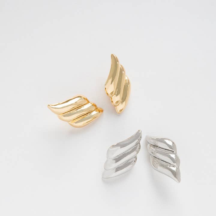 Marlyn Schiff - Wholesale Stud/Post Earrings - wing button earring