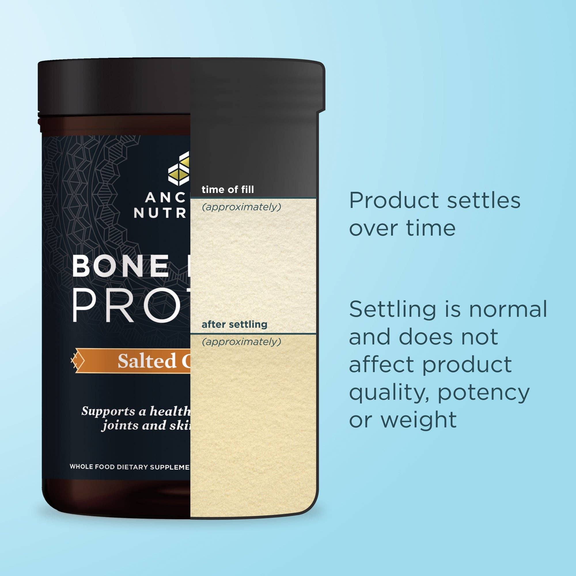 Black Bone Broth Protein | Powder Salted Caramel (20 Servings) for wholesale on Faire9
