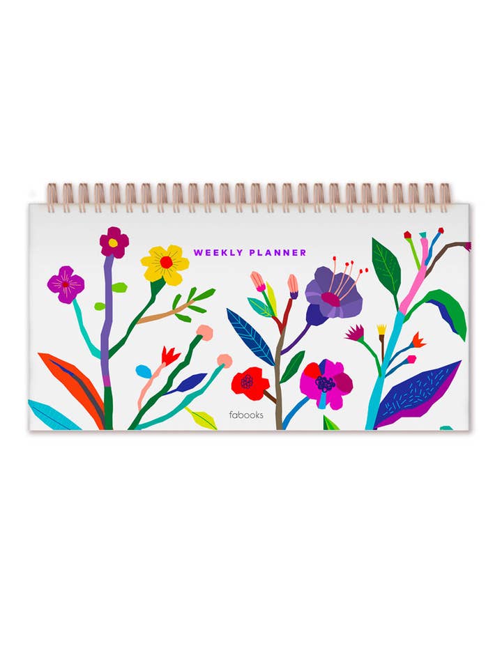 Hvid Ugentlig Daglig Udated Desk Planner - Indbundet, Spiral for engroshandel hos fabooks