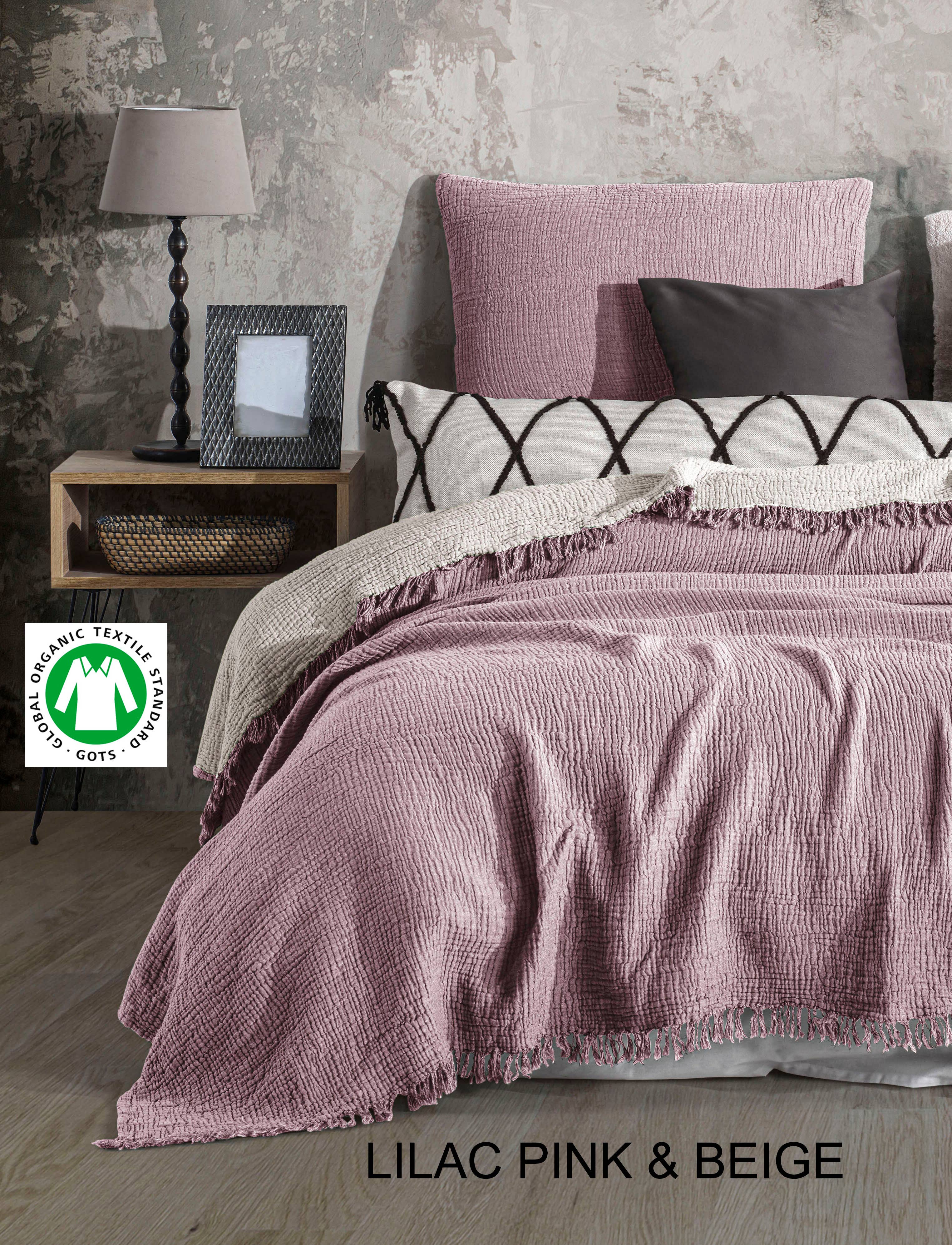 destinyhometex - Wholesale Throw Blanket - Purple color 4 layer gauze throw31