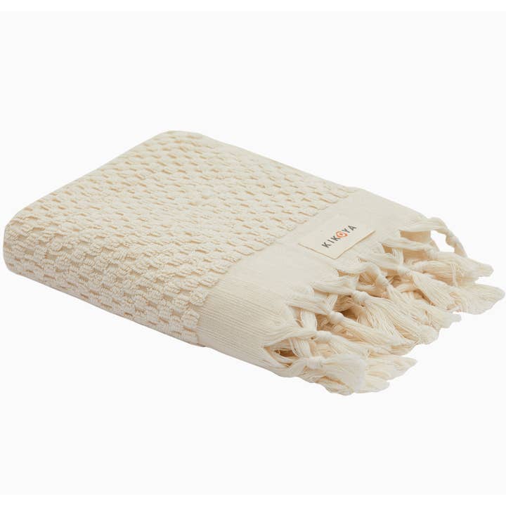 Kikoya - Wholesale Hand Towel - Pompom Bubble Handloomed Turkish Hand Towels farmhouse decor