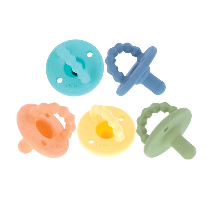 Nuby - Wholesale Pacifier - Baby - Softees Pacifier & Teether, 5 Pack