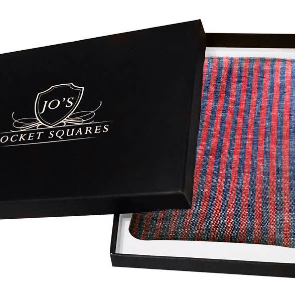 JO's Pocket Squares - Wholesale Pocket Square - Men's - Italian Sprezz (Linen)3