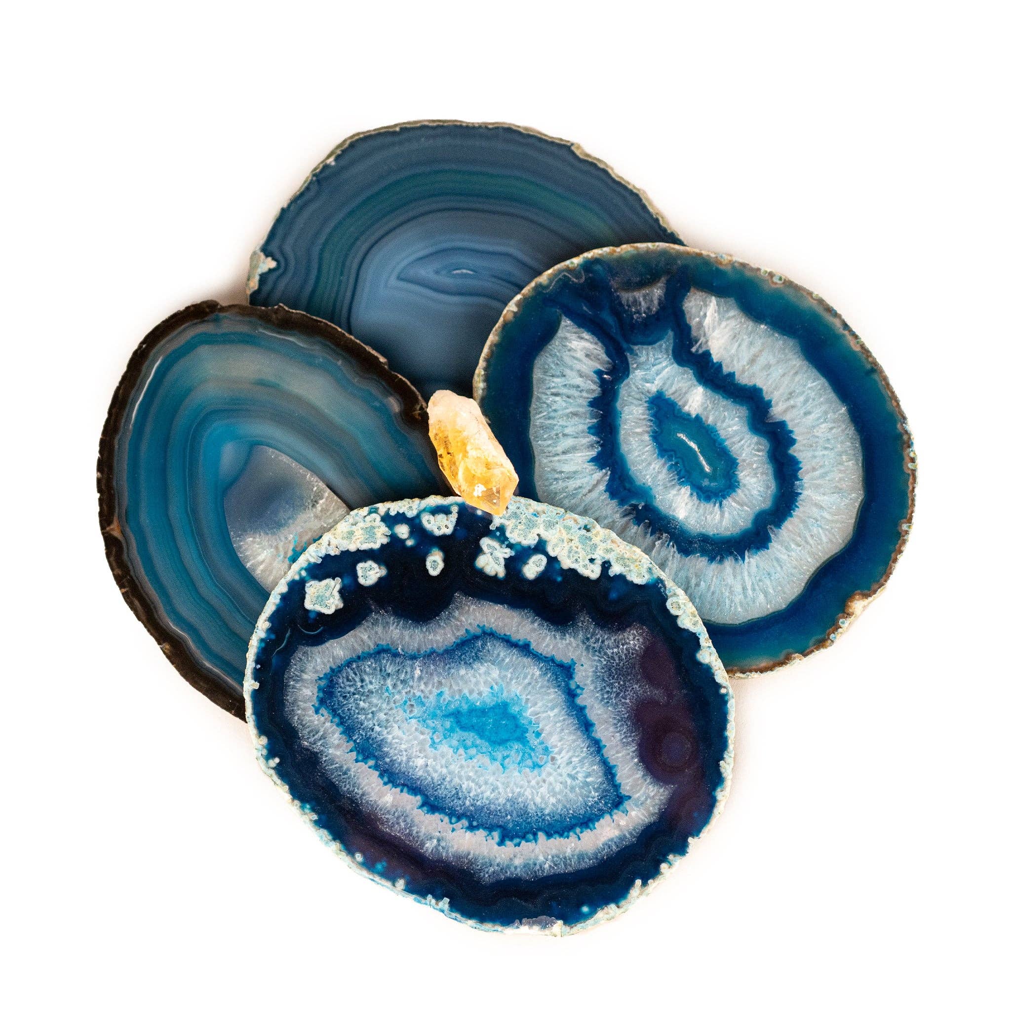 ENVIRONMENT - Vente Sous-verre - Sous-verre en agate bleue2