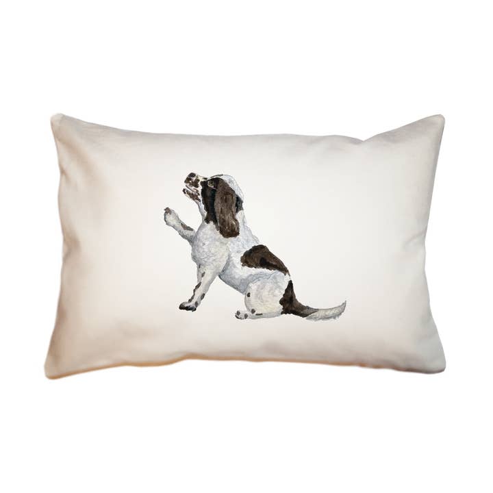 almohada rectangular grande de cocker spaniel inglés para venta al por mayor de Tina Labadini Designs