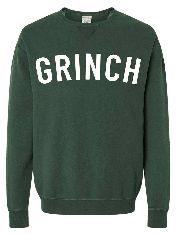 Chandail à col rond Grinch pour la vente par One Ocean Apparel